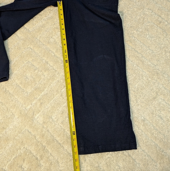 Monteau Navy Blue Cami Wide Leg Jumpsuit Elastic Waist Size Small - Picture 11 of 12